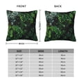 thumbnail image 2 of Yiaed Lush Foliage Green Plant Print Pillow Covers Super Soft Decorative Square Throw Pillow Covers Case Cushion Covers for Sofa Couch Bedroom Car Decor（No pillow core）-26"x26", 2 of 7