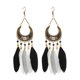 thumbnail image 1 of Pendientes de plumas de moda lunar, joyería 2 piezas, 1 of 5