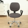 thumbnail image 2 of Moonsaad Stretch Office Computer Rotating Chair Split Cover, Spandex Seat Cover Chair Protector Slipcover, 2 of 7