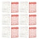 thumbnail image 1 of 50 bolsas de gasa transparentes navideñas con forma de copo de nieve, para joyería, con cordón, para regalo, suministros para fiestas, bodas, cumpleaños (rojo y blanco), 1 of 5
