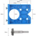 thumbnail image 4 of Hinge Opening Locator Door Hinge Positioning Jig 35mm Wood Hinge Drilling Installation Aid, 4 of 5