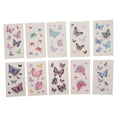thumbnail image 1 of Tatuajes temporales de mariposa falsos realistas de 10 piezas para adultos, colores variados de Unique Bargains, 1 of 5