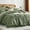 Olive Green, variant on Davulos King Size Comforter Set Sage Green, 7 Pieces Bed in a Bag with Comforter Sheets Pillowcases & Shams ,Lightweight King Bedding Sets
