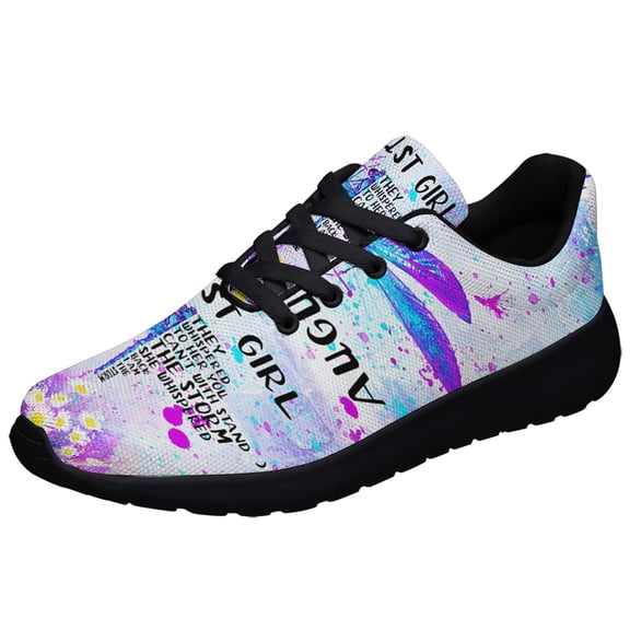 August Girl Shoes Women's Fashion Sneakers Tennis Running Shoes for Men Women Black Size 3.5