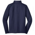 thumbnail image 6 of Sport-Tek Tall Sport Wick Stretch 1/2 Zip Pullover-3XLT (True Navy), 6 of 6