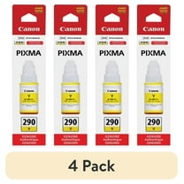 (4 pack) Canon PIXMA GI-290 Ink Bottle Inkjet - Yellow - 7000 Pages - 2.37 fl oz - 1 Each