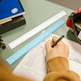 thumbnail image 3 of 12 Pcs Règles en Plastique Colorées Mesure des Règles Étudiants Règles Portables Règles Droites, 3 of 8