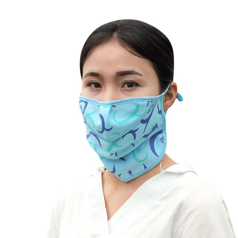 Women UV Face Mask Summer Sun Protective Face Neck Mask Outdoor Cycling
