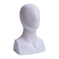 thumbnail image 3 of Runquan Mannequin Head Head Circumference 52cm Manikin Head for Necklace Display White, 3 of 8