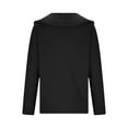 thumbnail image 6 of Pxxlle Waffle Shirt Women Plus Size Cowl Neck Shirts Casual Long Sleeve Spring Tops Solid Color Business Work Blouse Black XXXL, 6 of 10