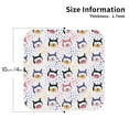 thumbnail image 2 of Lsque Cute Dog Pattern 4" Drink Coasters Set of 4, PVC Leather Absorbent Coasters, Table Coaster Set Decorative Coffee Cup Coasters Housewarming Gift -Square, 2 of 6