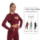 thumbnail image 3 of Pantalones de yoga de cintura alta para mujer, ropa interior deportiva Spot, mallas para correr, traje de fitness de secado rápido con estampado de melocotón en la cadera, 3 of 6
