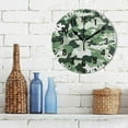 thumbnail image 3 of Yayeee 10" Wall Clock Battery Operated Quartz Round Silent Non-Ticking Home Decor,Army Green Camouflage Pattern, 3 of 6