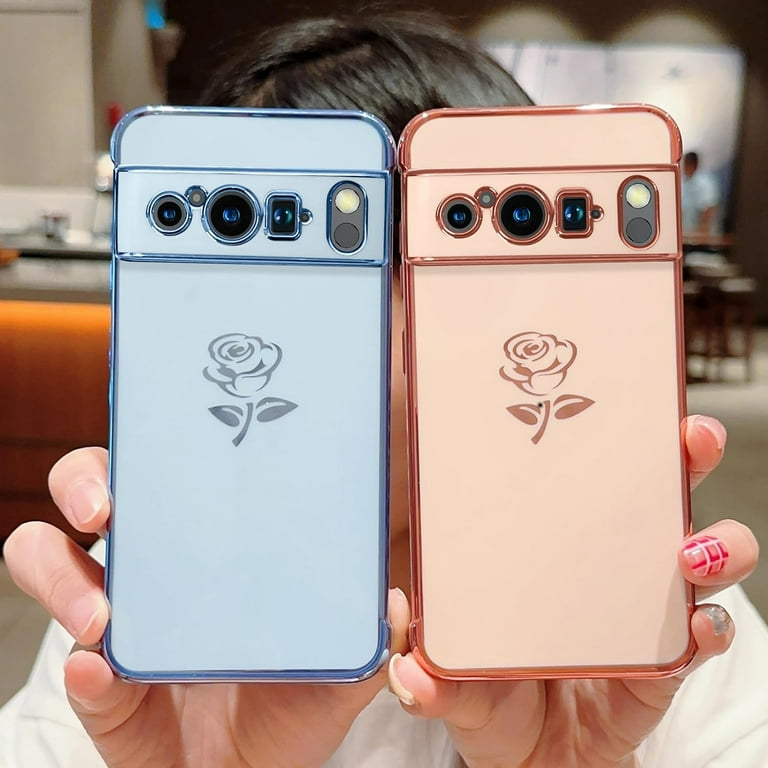 Compatible with Google Pixel 8 Pro Case Cute Rose Flower Phone