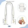 thumbnail image 2 of Correa ajustable para bolso de mano de 76 a 80 cm (30 a 31,5 pulgadas). Asa de piel auténtica de 4 cm (1,5 pulgadas) de ancho. Asa blanca para bolso., 2 of 9
