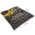 thumbnail image 4 of Comfort Sunflower Sherpa Blanket: 50x60in Throw Blanket for Bed, Sofa, Office Decor Sunflower Blanket Gift for Women, 4 of 5