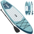thumbnail image 1 of Gaderth 10'6" Inflatable Stand Up Paddle Board for Adults and Beginners, Extra Wide Anti Tip SUP with Action Camera Mount, 300 LBS Capacity, EVA Deck Pad and Backpack for Lake Ocean River, 1 of 6