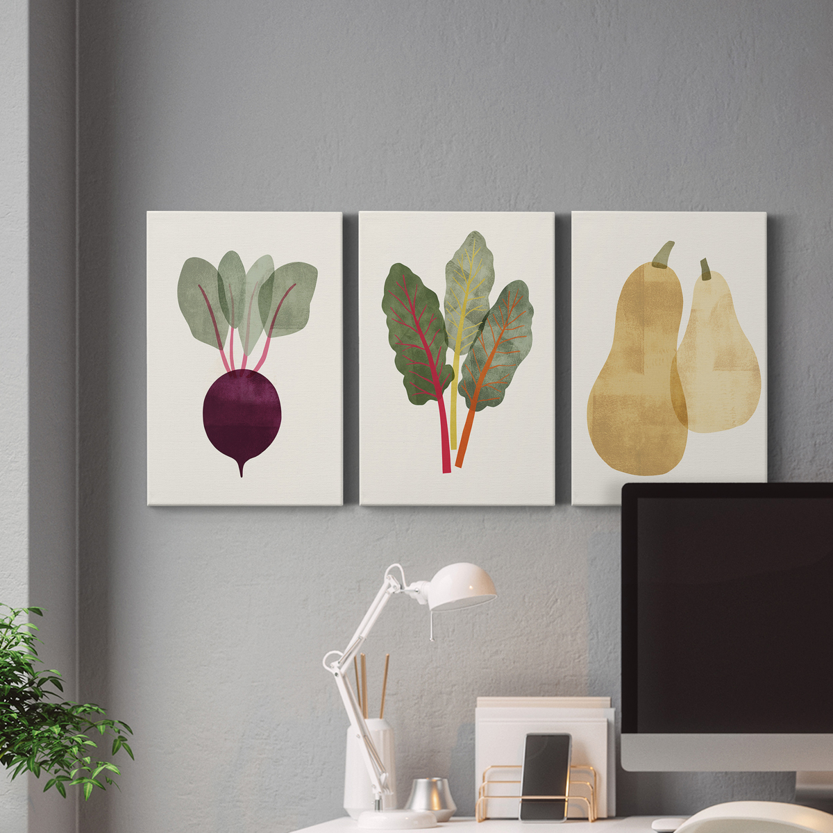 Organic Veg IX Premium Gallery Wrapped Canvas - Ready to Hang - 18 x 27 Each