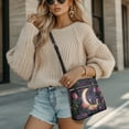 thumbnail image 4 of ZUXONGSY Moon Hummingbird Rose Print PU Leather Crossbody Handbag for Women Waterproof Sling Hobo Bag Multiple Pockets Bag Travel Bag with Shoulder Strap for Working Travel, 4 of 7