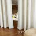 thumbnail image 5 of NICETOWN Faux Linen Curtains for Living Room, Semi Sheer Linen Light Filtering Farmhouse Curtains Rod Pocket Back Tab Privacy Faux Linen Drapes for Bedroom Dining Room, 52"x90", Cream, 2 Panels, 5 of 9