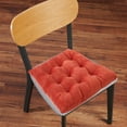 thumbnail image 3 of Crystal Velvet Chair Cushion 40x40cm Thick 3cm All-Season Office Sofa Seat Pad with Non-Slip Straps Removable Washable Solid Color Butt Pillow for Home Work Study Living Room, 3 of 5
