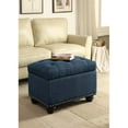 thumbnail image 2 of Pemberly Row Ottoman de Rangement Bleu, 2 of 5