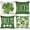 Green, variant on St Patricks Day Pillow Covers 18x18 Set of 4 St Patricks Day Decorations for Home Shamrock Lucky St Patricks Day Decorative Throw Pillows Farmhouse St Patricks Day Decor