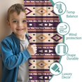 thumbnail image 3 of Blackout Kids Curtains,Teal Triangular and Diamond Shaped Geometric Boho Childrens Insulated Curtains Set Of 2,Bedroom Essentials,Toddler Room Decor 42x63in(106x160cm), 3 of 5