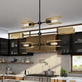 thumbnail image 2 of Designers Fountain U Turn 6 Light Matte Black Island Pendant, D263M-IS-MB, 2 of 6
