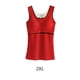 thumbnail image 5 of Ropa interior térmica para mujer Qarigey chaleco de fibra acrílica gruesa Rojo 2XL, 5 of 6