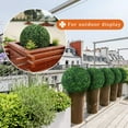 thumbnail image 2 of Artificial Boxwood Topiary Ball Plants, Hanging Plants Wedding Party Decor Hotel Front Porch Topiary Indoor Outdoor, 2 of 7