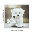 thumbnail image 2 of 2026 Minimalist Wall Calendar Monthly Planner Hanging Calendar for Home, Cute Dog Images with 12-Month Coil Calendar, Perfect for Home and Office Decor, 2 of 7