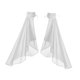 thumbnail image 2 of Accesorios de disfraz de gasa satinada gótica con mangas largas de tul y cubrebrazos desmontable Blanco, 2 of 9