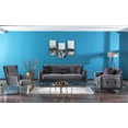 thumbnail image 3 of Ottomanson Spirit Sleeper Loveseat, Gray Microfiber, 3 of 7