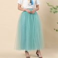 thumbnail image 2 of Landzoo One Women Plus Size Mesh Tulle Skirt Pleated Princess Skirt Mesh Bubble Skirt Beautiful Casual Women's Skirt, 2 of 5