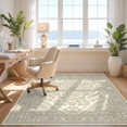 thumbnail image 3 of Design&I 2'x3' Ultra Soft Door Mat, Pink Beige Sage Distressed Vintage Faded Boho Lattice Border None Fluffy Washable Easy Care Indoor rug for Bedside Entryway, 3 of 7