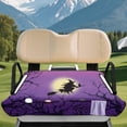 thumbnail image 3 of Yuyamidu Halloween Golf Cart Seat Covers with Front Pockets Witch Golf Cart Seat Towel Blanket for Club Car Accessories for 2 Passenger, Purple Halloween Decor, 3 of 7