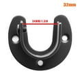 thumbnail image 4 of Tornillos de base de poste de cortina de toalla de ducha en forma de U con soporte de barra de armario de acero inoxidable de 4 piezas, 32 mm Inevent HA002376-02, 4 of 6