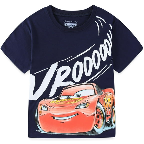 Disney Cars Lightning McQueen Short Sleeve T-Shirt (Boys), Sizes 3T-7