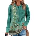 thumbnail image 2 of Sudadera Onlypuff, sudaderas con capucha a la moda para mujer, color verde M, 2 of 5
