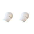 thumbnail image 2 of mmirethe Classic Baseball Hat With Ring Decor Adding Touch Of Style To Outfits Casual Pin White 2Set, 2 of 6