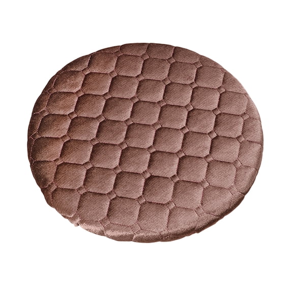 Ruanlalo Round Stool Cover Fitted Bar Stool Cover Quilted Soft Cushion Non-Slip Washable Slipcover Fit for Diameter 11-12 Inch Bar Stool
