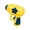 yellow, variant on Cat Fetch Toy Launcher with 5 Flying Propellers, Interactive Kitten Chasing Game for Indoor Enrichment, Flying Saucer Disc for Cat Training and Hunting Aerobic Exercise Cats Enrichment Toys