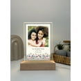 thumbnail image 4 of Personalized Photo Wood Stand Night Light Up Lamp LED Any Picture Custom Text Free Engrave Keepsake Flowers For Mom Mommy Mother's Day Gift!, 4 of 7