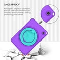thumbnail image 5 of Dteck Kids Case for Kindle Fire HD 8 / HD 8 Plus (12th Gen 2022, 10th Gen 2020), Shockproof Child Proof Cover with Rotating Stand Handle Grip, Purple, 5 of 5