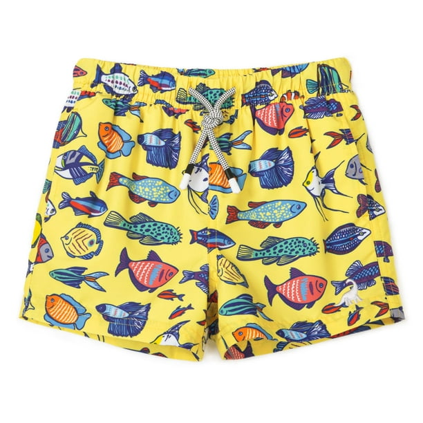Bóxer de Baño SURF CUZ para Niños Pequeños con Protección UPF 50+ y Secado Rápido, Talla 3T