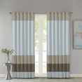 thumbnail image 6 of Madison Park Pintuck Lined Curtain Panel, Amherst Window Curtain, 50" x 84", Blue, 6 of 6