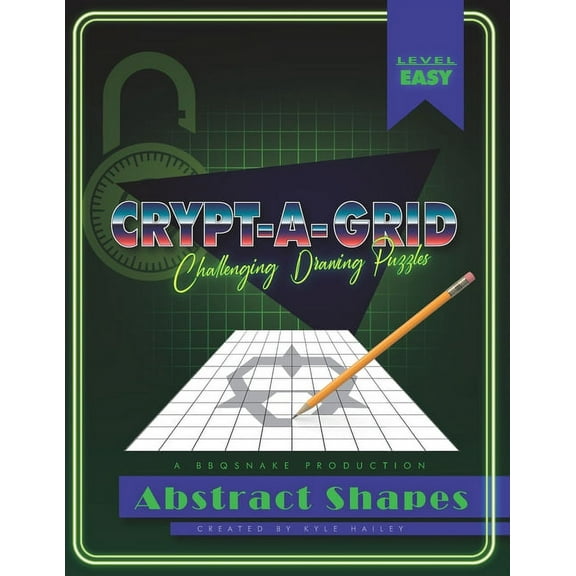 Crypt-a-grid: Challenging Drawing Puzzles: Abstract Shapes (Paperback)