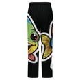 thumbnail image 6 of Colorful Fish Winter Female Pants Flannel High Waist Women Pants Lady Warm Straight Leg Plush Trousers, 6 of 7