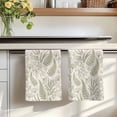 thumbnail image 7 of Botanical Green Kitchen Towels Set of 2, Farmhouse Vintage Country Plant on Linen Absorbent Dish Towels for Kitchen, Microfiber Hand Towel, Quick Drying Tea Towel for Cleaning Decorative Dishcloths, 7 of 7